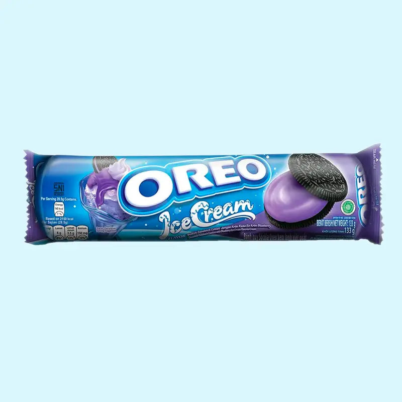 Oreo Roll Ice Cream Blue Berry Oreo